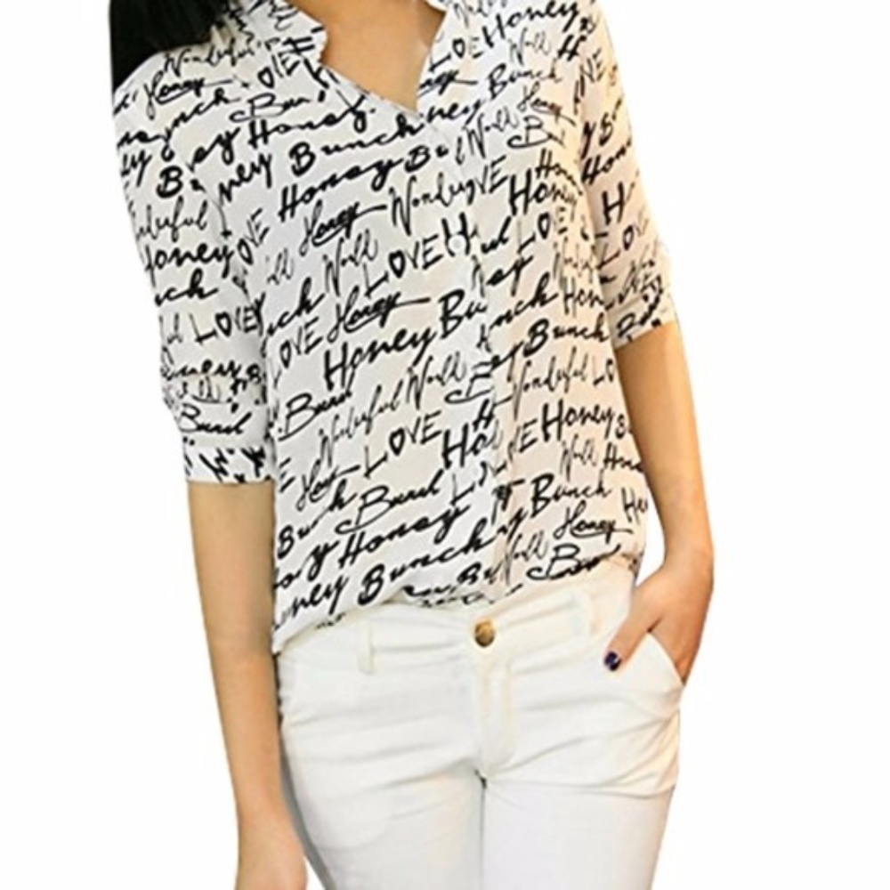 Beautiful light chiffon long sleeve blouse!